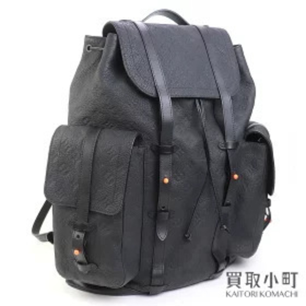 Louis Vuitton Christopher Backpack Monogram Taurillon Leather Noir Black
